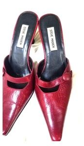 Red Steve Madden Mules